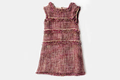 Pink and Gold Tweed Coco Dress