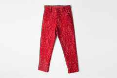 Red Brocade Gaby Pants