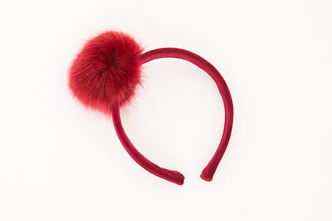 Red Puff Headband