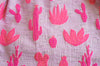 Cross Back Hi-Lo Cactus Dress, Pink