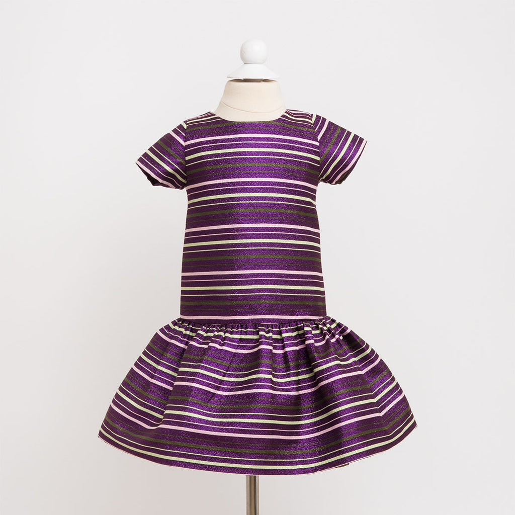 Pink purple discount striped dress