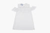 Cold Shoulder White Eyelet Beach Dress