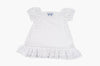 Off Shoulder White Eyelet Beach Dress