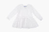 Long Sleeve White Eyelet Beach Dress