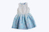 Clarissa Blue & White Dress