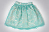 Turquoise Cyra Lace Skirt