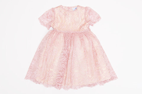 Pink Cyra Lace Dress