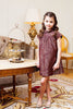 Burgundy Brocade Stella Dress