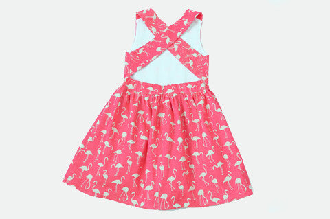 pink flamingo dress Florence Fancy Pink Flamingo Dress