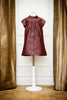 Burgundy Brocade Stella Dress