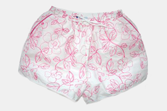 Pink Embroidered Angie Shorts