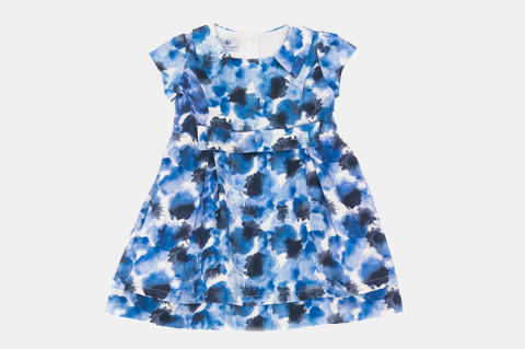 Blue Printed Sabrina Dress Blue Printed Sabrina Dress