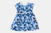 Blue Printed Sabrina Dress