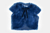 Navy Katherine Faux Fur Jacket