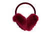 Red Fuzzy Ear Muffs